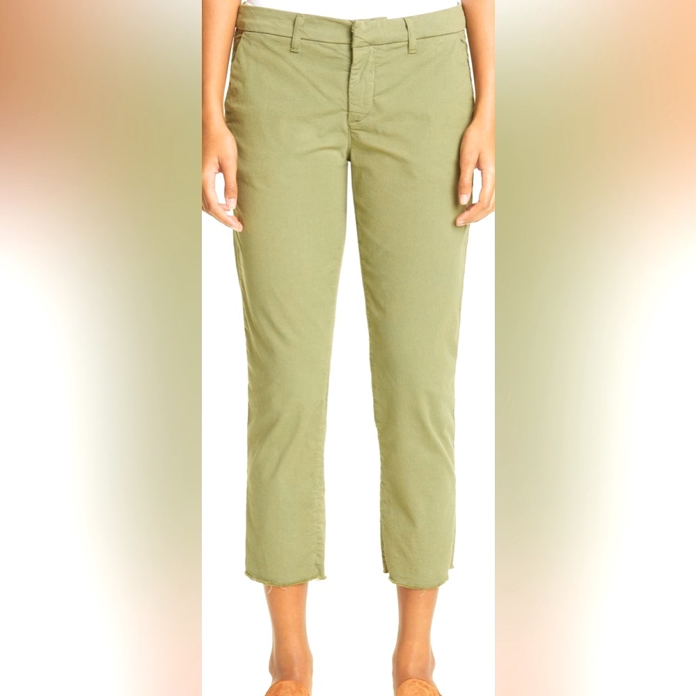 Frank & Eileen Wicklow Crop Chinos Pants Green Size 0 NWOT
